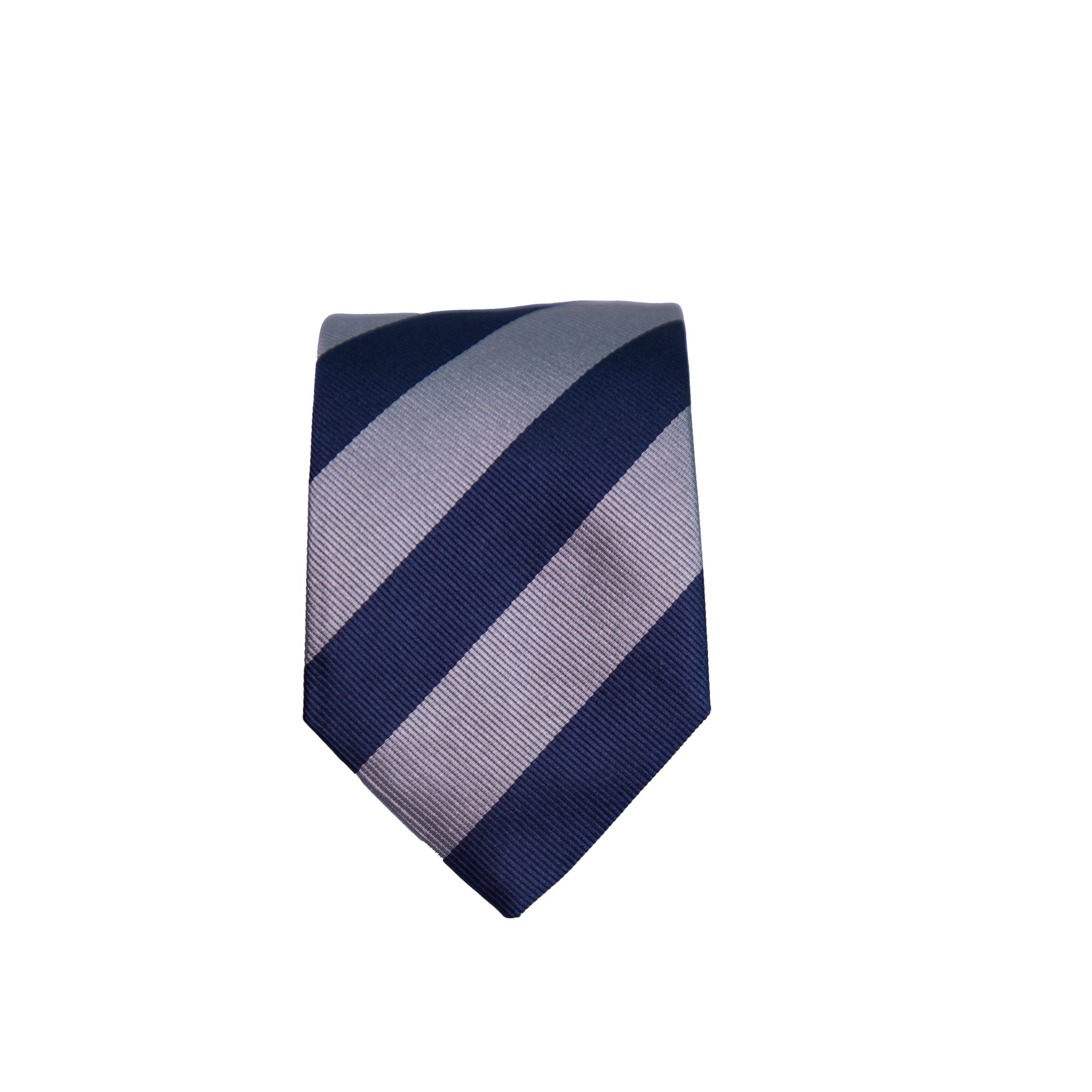 Striped Silk Tie Navy and Grey striped silk tie navy and grey