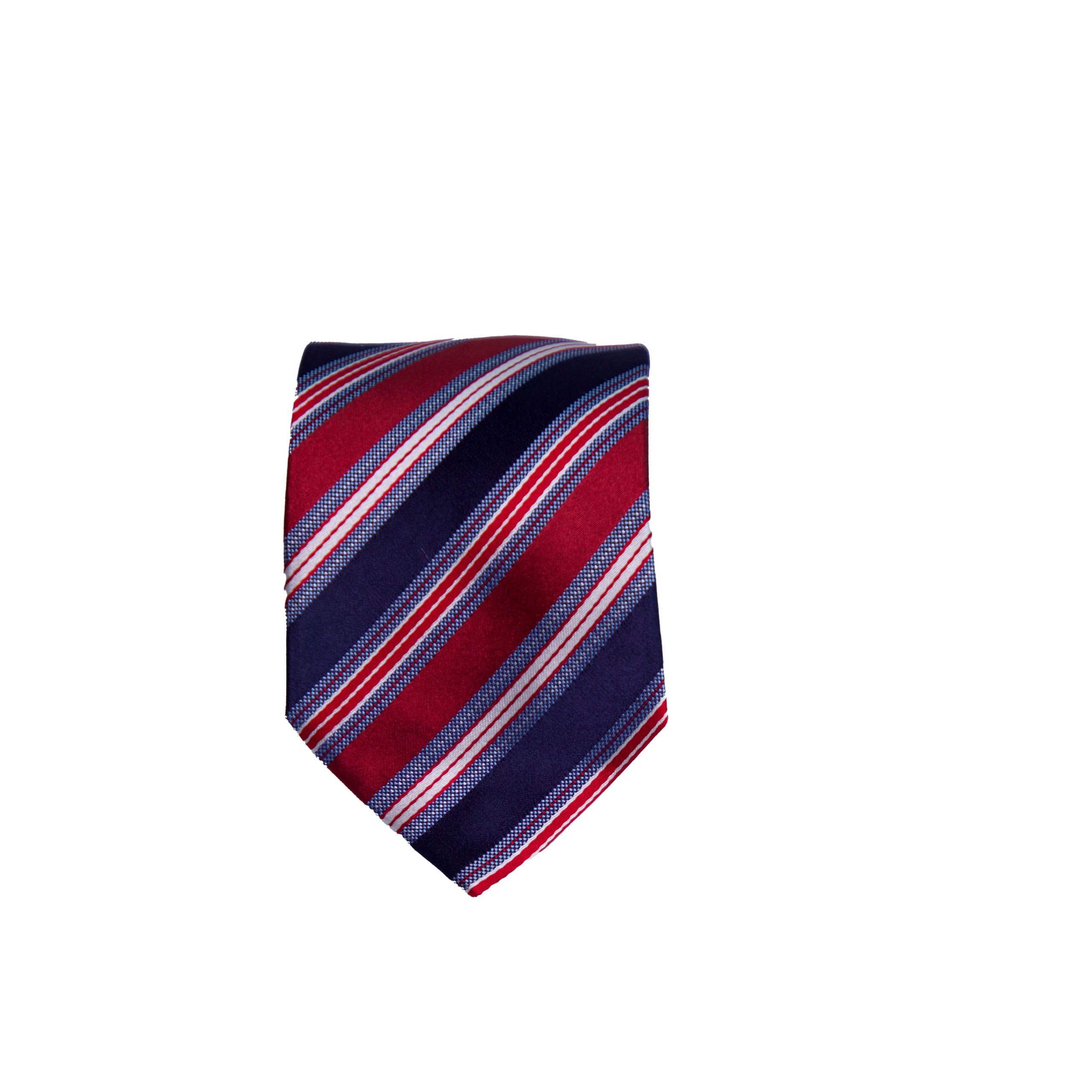 Striped Tie Navy and red striped silk tie